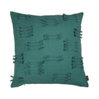 Uneven Ruffle kussen blauw 50x50cm