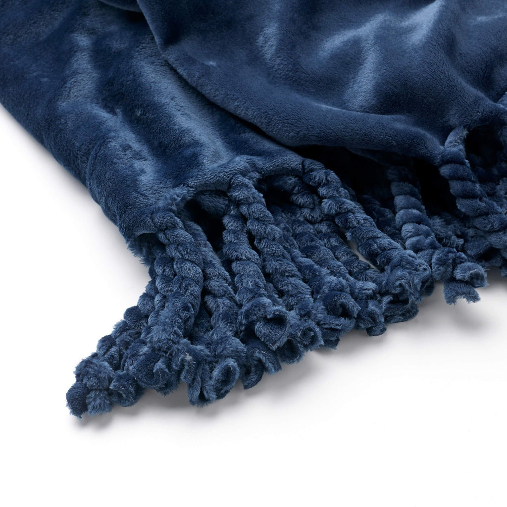 Dutch Decor Florijn - Plaid Fleece 150x200 cm - Insignia Blauw
