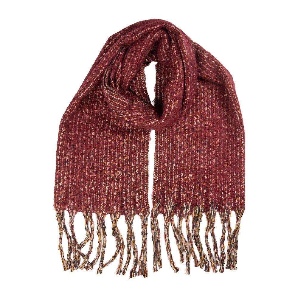 Wintersjaal Dames 50x210 cm Rood Textiel