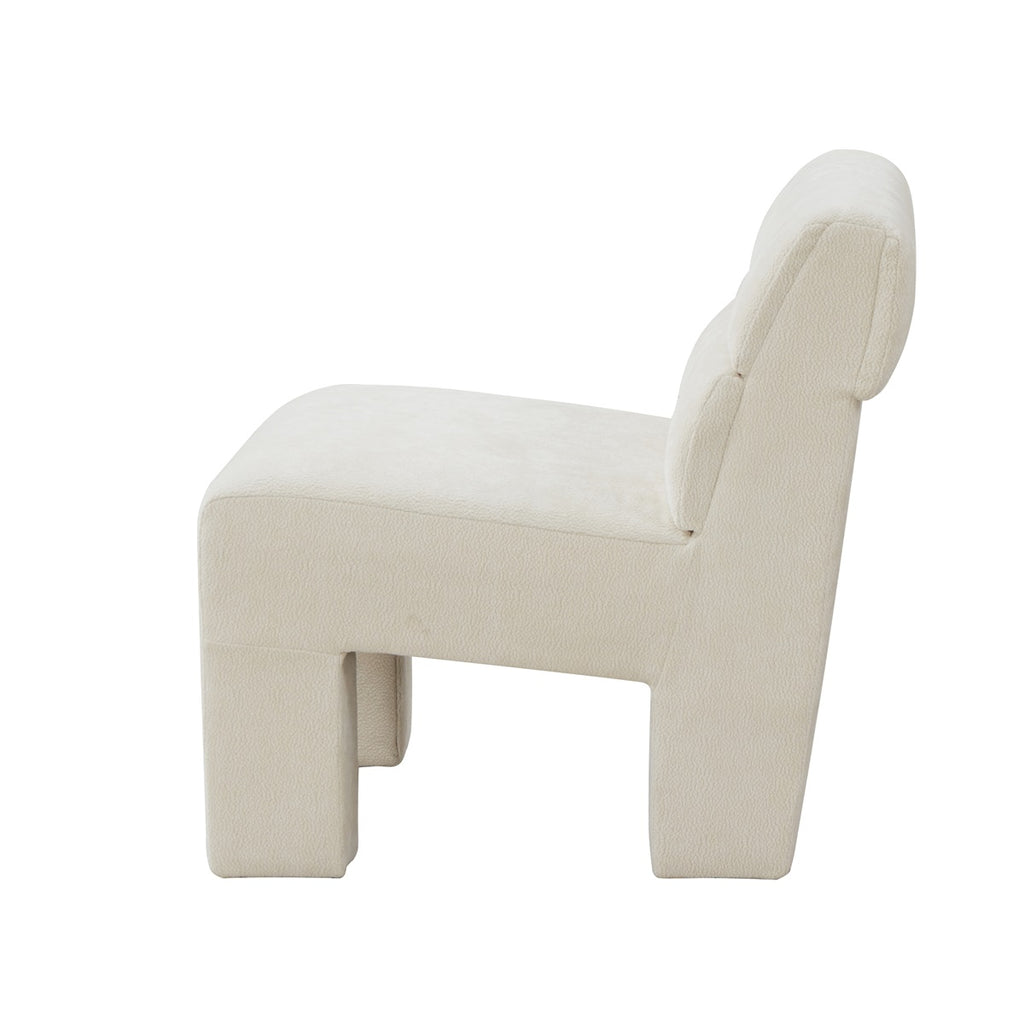 Fauteuil Micha in stof beige**
