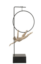 J-Line Gymnaste Hoepel Gamma Resin Beige/Zwart