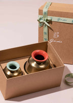 Emaille potten - set van 2
