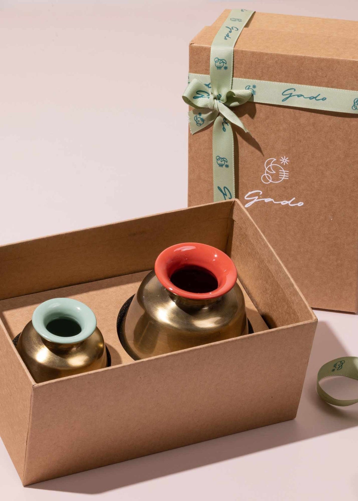 Emaille potten - set van 2