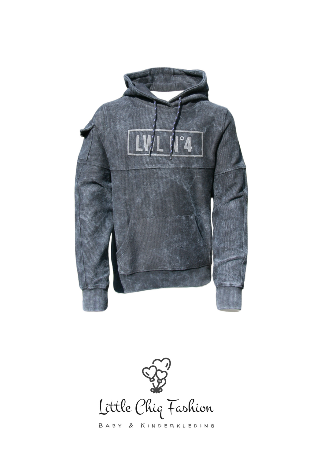 LewyLou NO4 Hoodie zwart