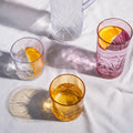 Glas 65cl acryl roze Costa - set/4