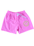 Zwembroek Smiley Geel - Roze