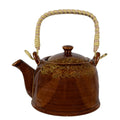 Theepot met Filter 750 ml Bruin Geel Keramiek Theekan