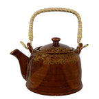 Theepot met Filter 750 ml Bruin Geel Keramiek Theekan