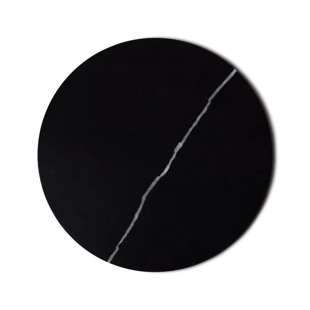 Marmer dienblad rond Ø30cm zwart