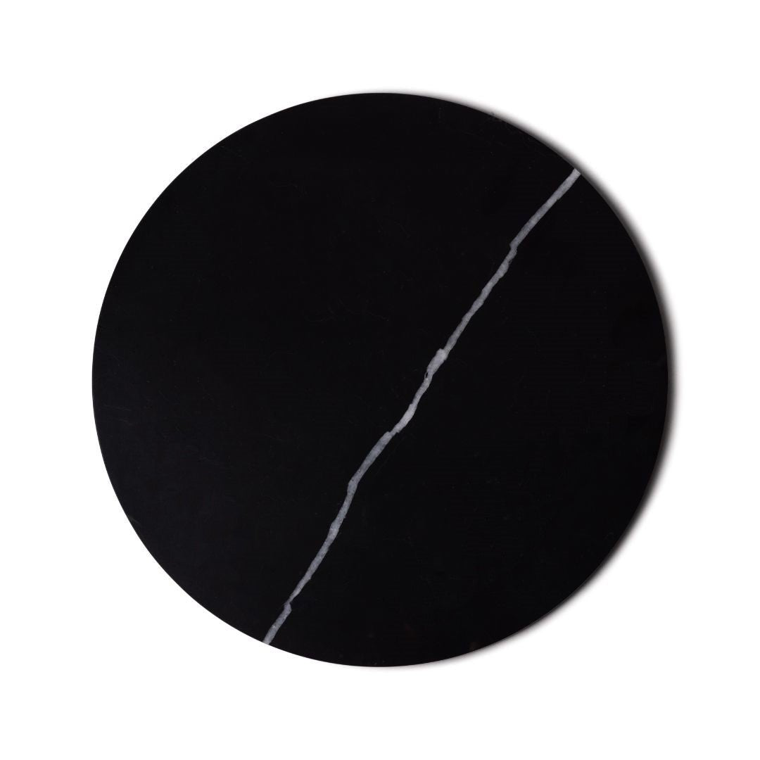 Marmer dienblad rond Ø30cm zwart