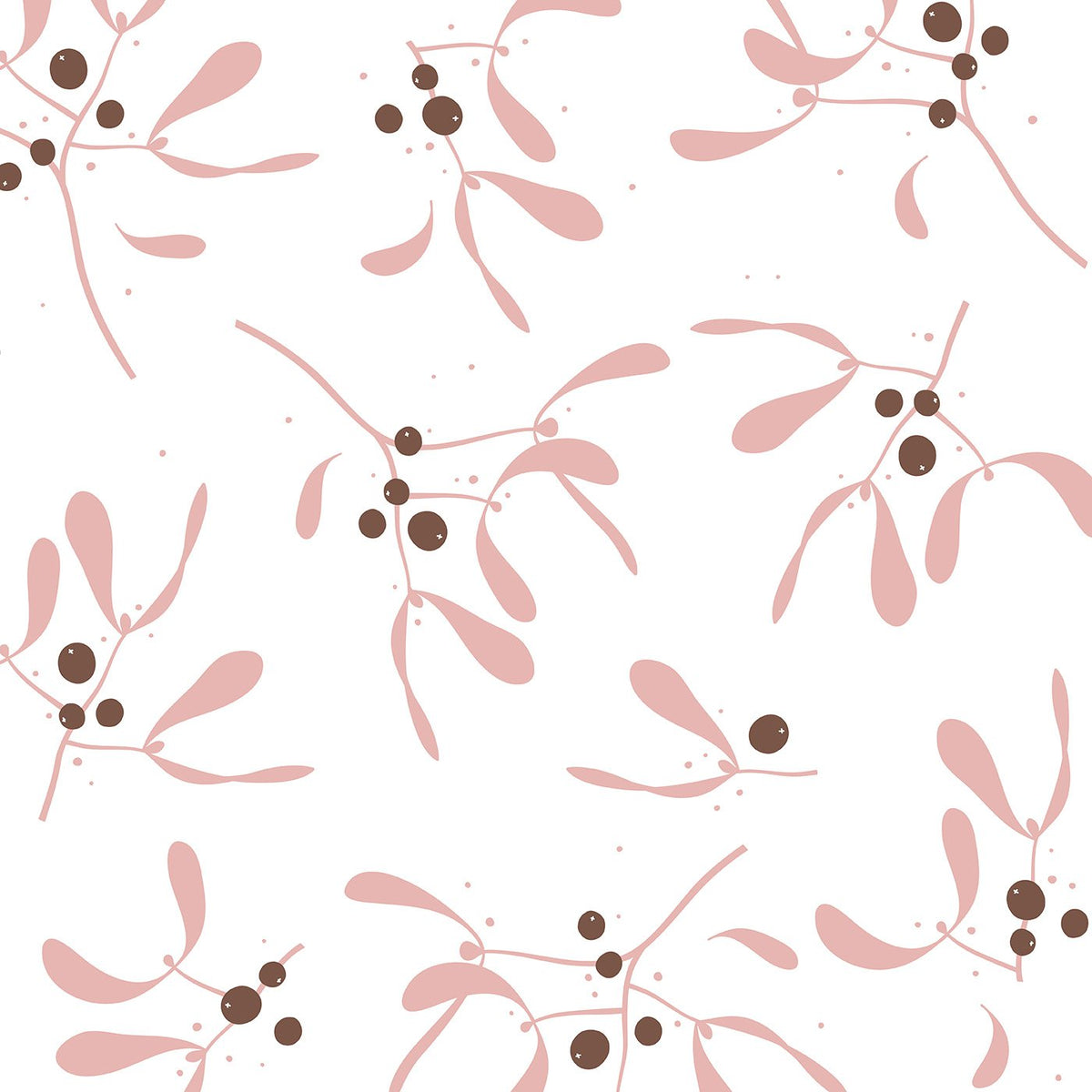 Mistletoe Memories - Zijdepapier vellen 50x70cm - roze/bruin