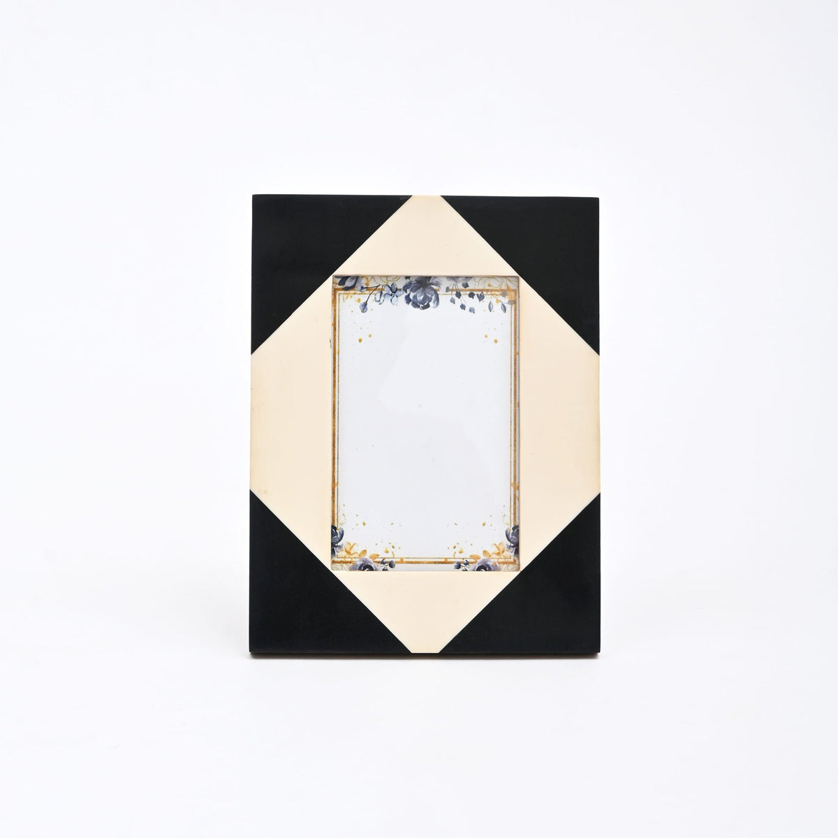 Geometrische harsfotolijst - Modern zwart-wit decor