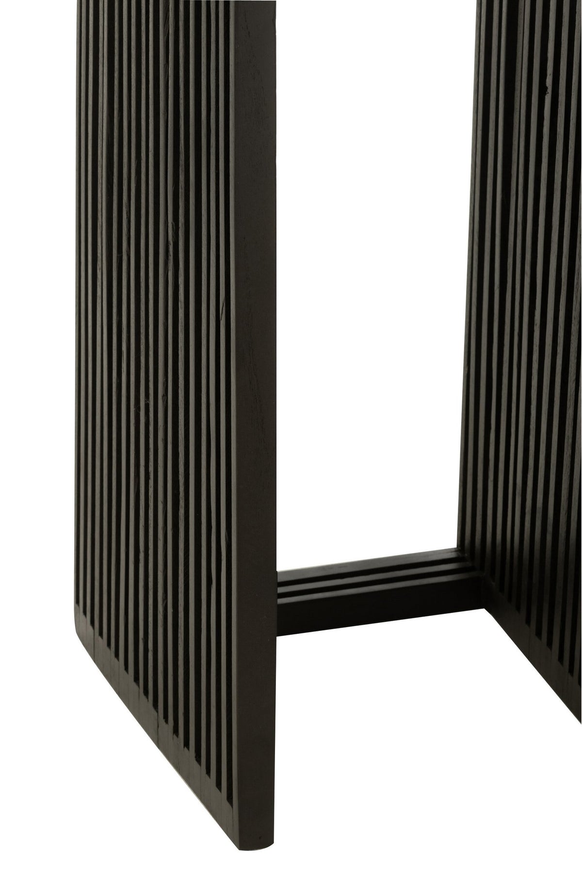 J-Line bijzettafel Kubus - hout - zwart - set van 2