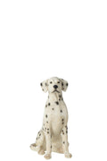J-Line Dalmatiër - polyresin - wit/zwart - small