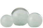 J-Line presse-papier Twister Rond - glas - wit large