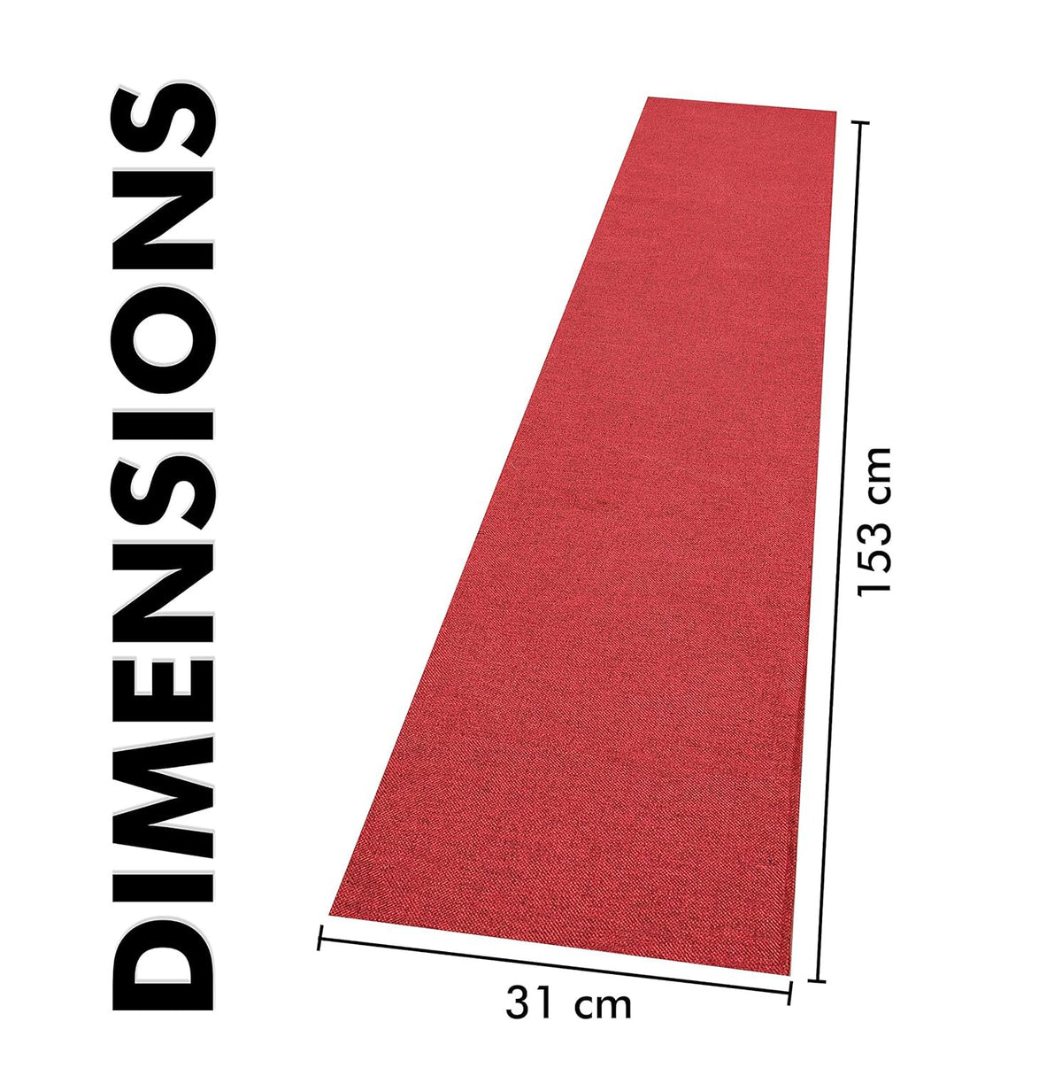 Eettafelloper – mix van polyjute – 12x60 inch, kastanjebruin