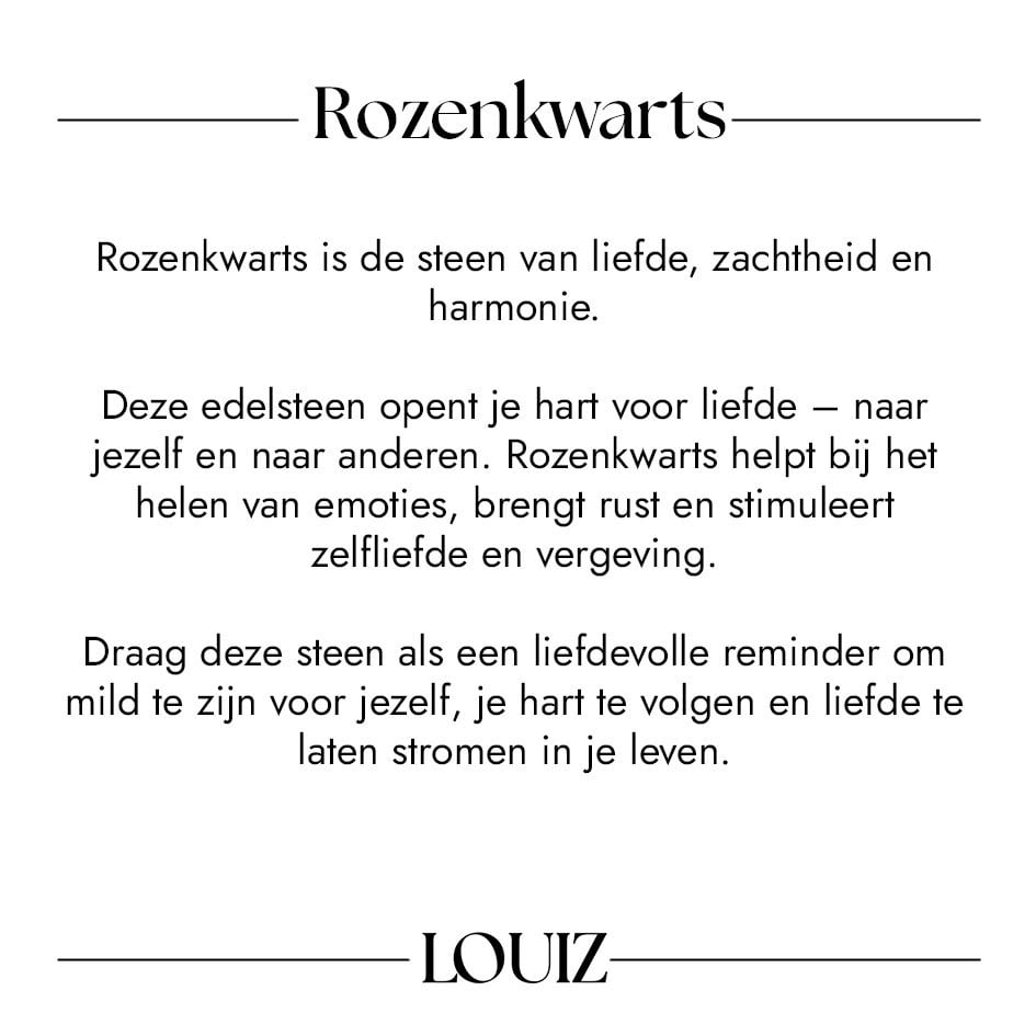 Louiz Ketting met Rozenkwarts bedel