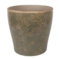 Bloempot Ø 18x17 cm Groen Keramiek