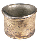 Theelichthouder Ø 8*7 cm Goudkleurig Glas Waxinelichthouder