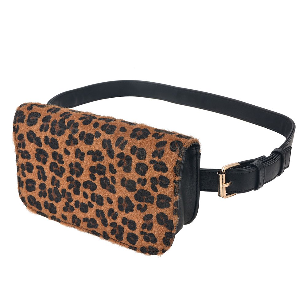 Heuptasje Dames Bruin, Kunstleer 19x5x11 cm