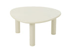 J-Line bijzettafel Bali - hout - wit - medium