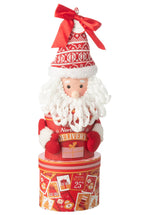 J-Line Voorraadpot Giftbox Papier Rood