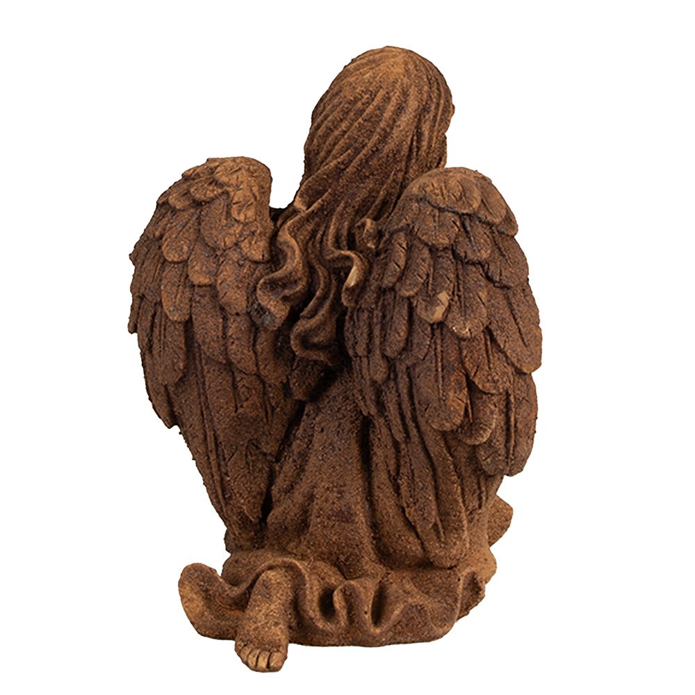 Decoratie Beeld Engel 18 cm Bruin Polyresin Religious sculpture