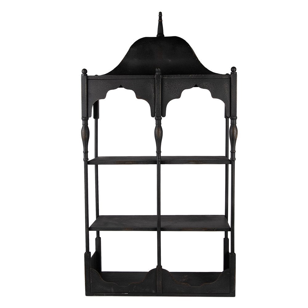 Wandrek 55x19x109 cm Zwart Metaal