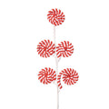 Kerstdecoratie Lolly 57 cm Rood Wit Kunststof
