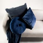 Dutch Decor SKY - Kussen 45x45 cm - Fluweel - Insignia Blauw - Blauw