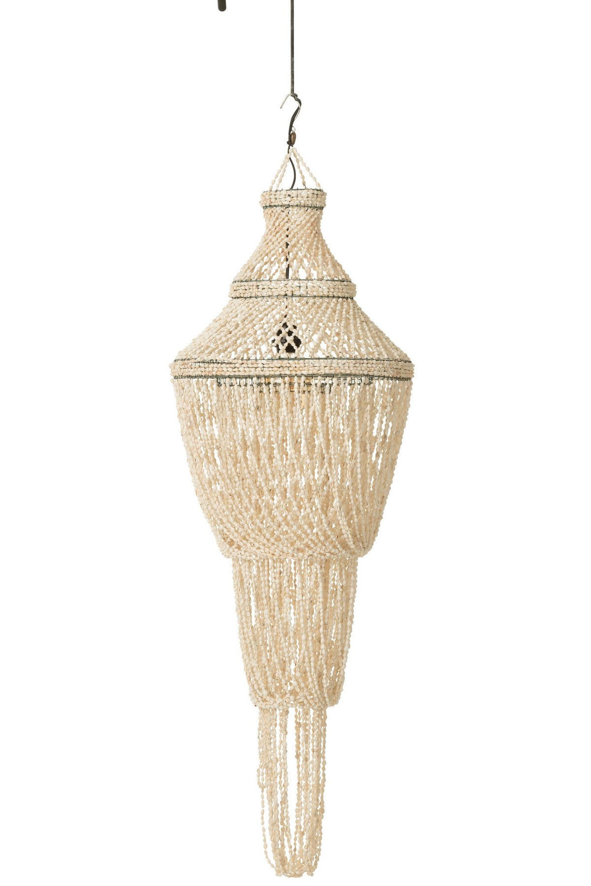 J-Line lampenkap Diasy - steen/schelpen - naturel