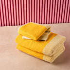 Badhanddoek 50x100cm zonnig geel Pixie - Set van 2