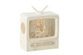 J-Line decoratie Waterbol Televisie - kunststof - wit