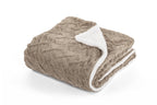 Velveteen blanket - 150x200cm, taupe