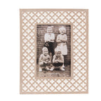 Fotolijst 10x15 cm Wit Bruin Hout Fotokader