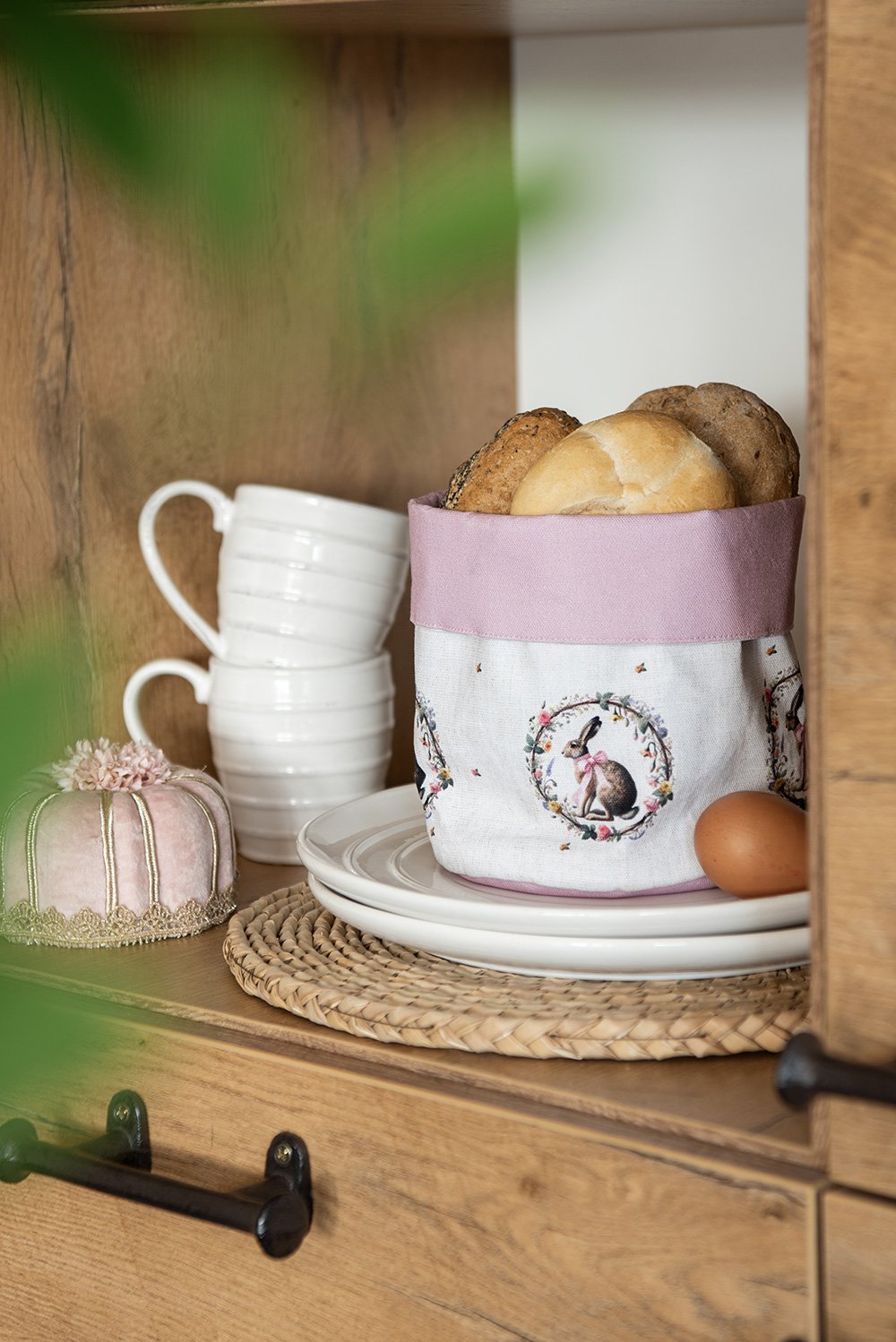 Servetten Katoen Set van 6 40x40 cm Beige Katoen