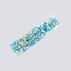 Goud u vorm lang 42x11 goud en blauw