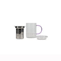 Theemok 43cl met filter en deksel paars Liv
