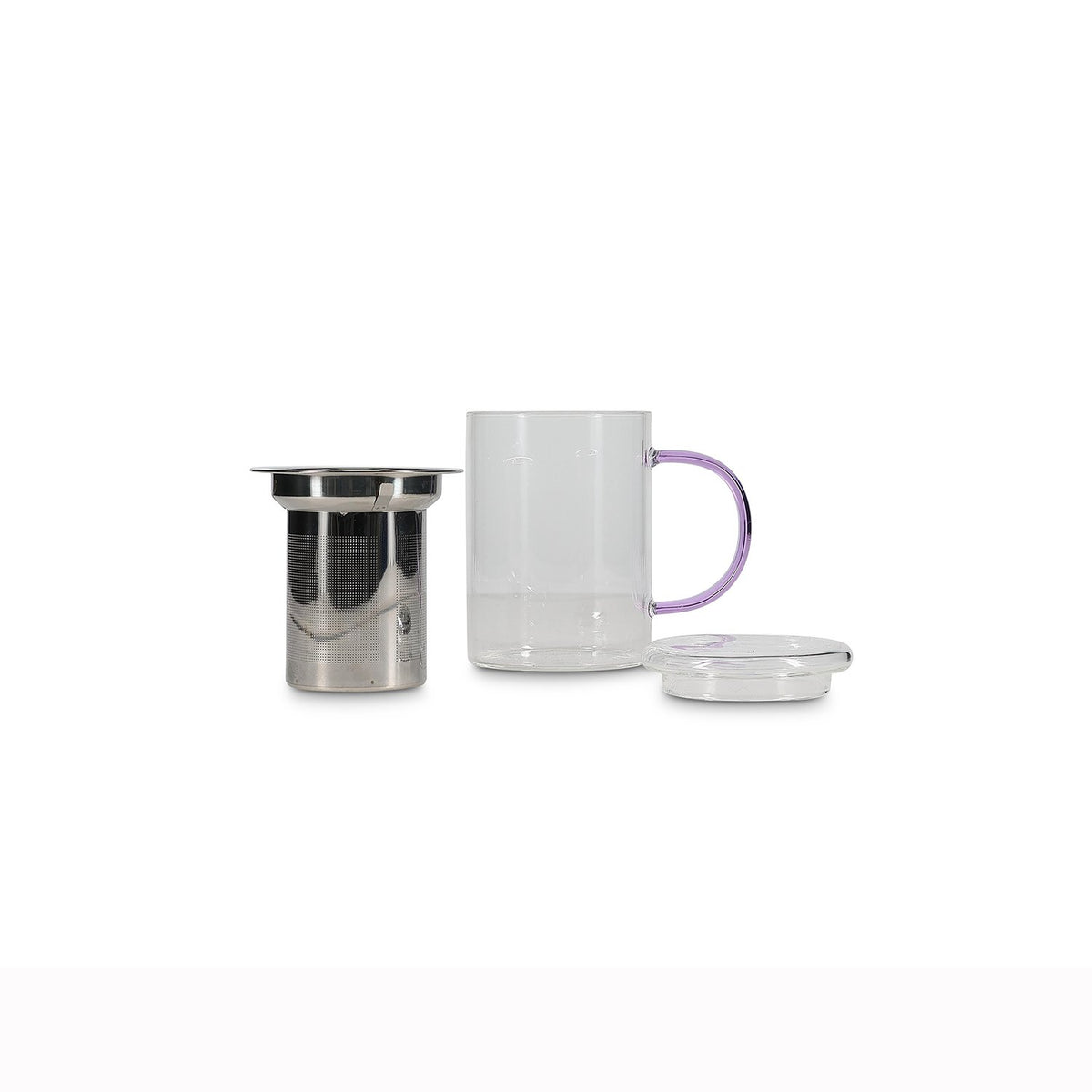 Theemok 43cl met filter en deksel paars Liv