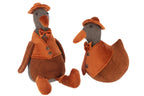 J-Line deurstopper Eend - polyresin - bruin