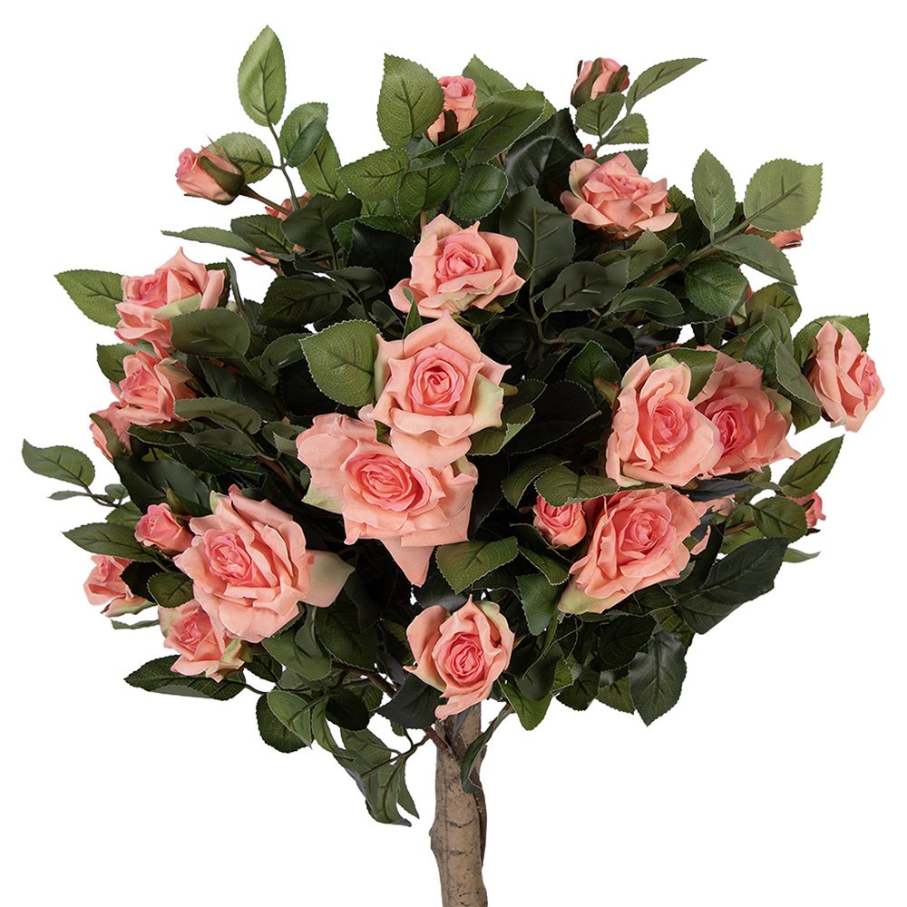 Kunstplant Roos 120 cm Roze Kunststof