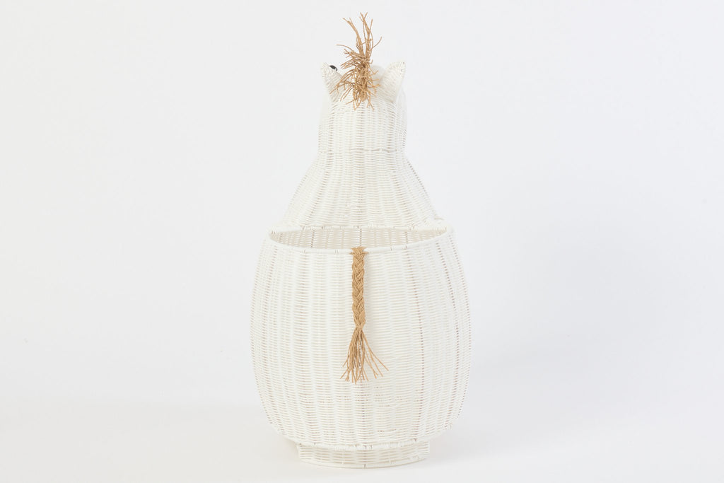 J-Line mand Paard - kunststof - wit