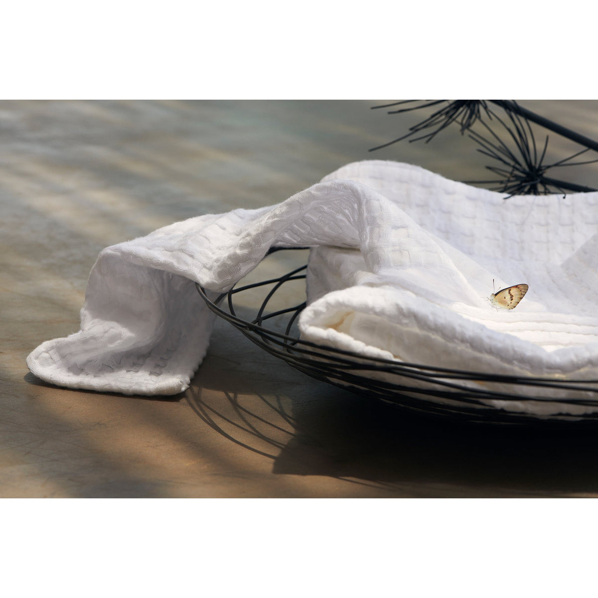 Katoenen wafelhanddoek - Badset