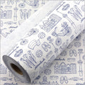 Cadeaupapier - Holland thema- wit - 50 x 100 meter