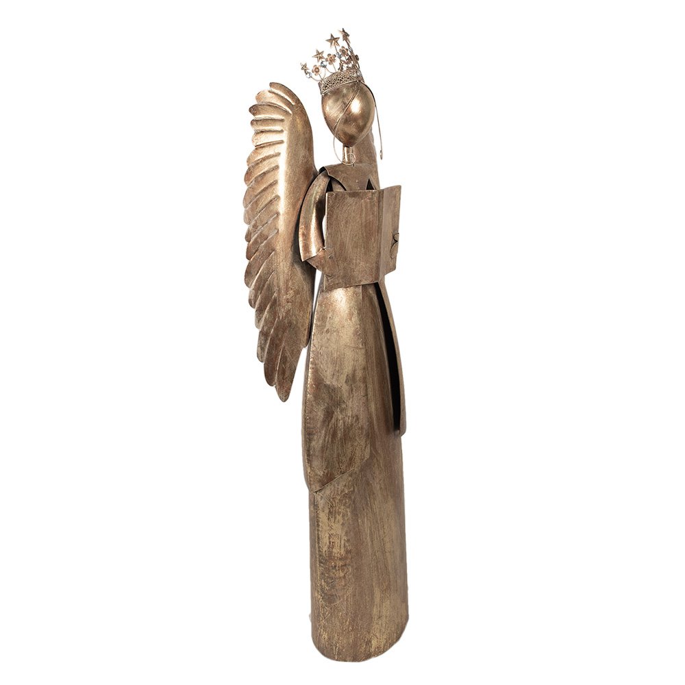 Kerstdecoratie Engel 62x25x169 cm Goudkleurig Metaal