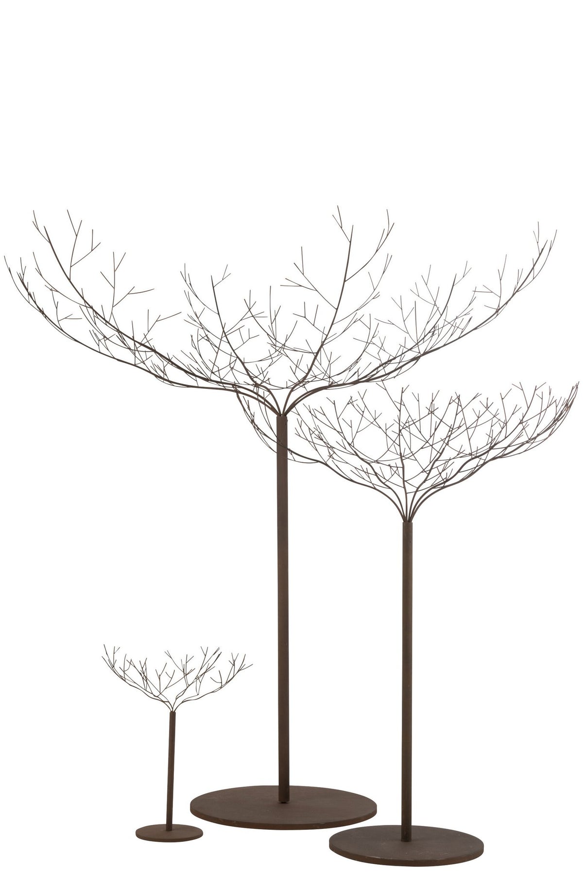 J-Line decoratie Boom - metaal - bruin - large