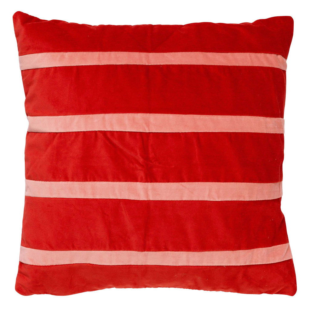 Dutch Decor Pemm - Kussen 45x45 cm - Aurora Red - Rood, roze