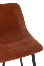 J-Line Barstoel Kent Metaal/Polyester Roest