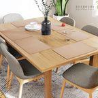 Eettafelmatten – Hittebestendig geribbeld katoen – Set van 6 (48x32 cm)