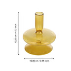 Candlestick Molume geel 10x12cm